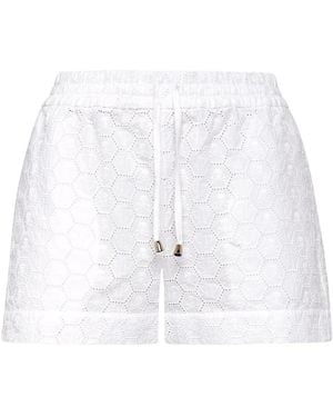 Philipp Plein Short Shorts - White