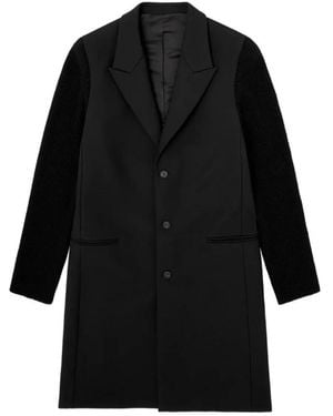 DIESEL Single-Breasted Coats - Nero