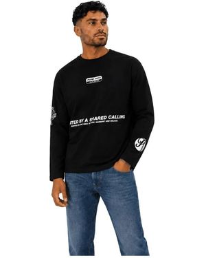 Pure Path Long Sleeve T-Shirts - Black
