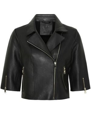 Notyz Leather Jackets - Black