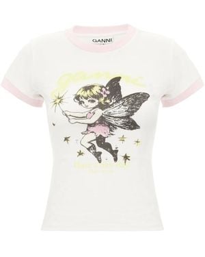 Ganni T-Shirts - White