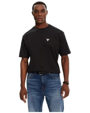 Guess Logo Patch T-Shirt - Zwart