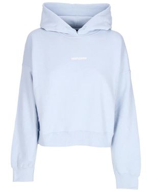 Propaganda Lichtgewicht Trainings Sweatshirt Met Capuchon - Blauw