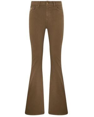 Lois Jeans ,Bruin ,Katoen Elephant Leg Jeans