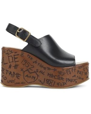 Chloé Wedges - Marron