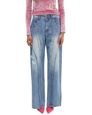 ANDERSSON BELL Panel Carpenter Wide-Leg Jeans - Blau
