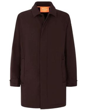 Suns Single-Breasted Coats - Marrone