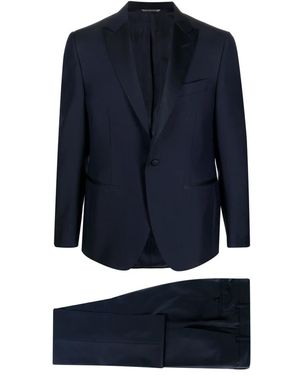Canali Single Breasted Suits - Blu
