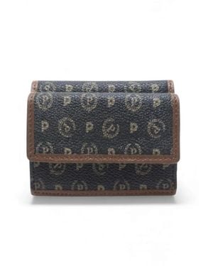 Pollini Accessoires ,Zwart ,Clip And Zip Wallet - Grijs