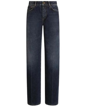 Dolce & Gabbana Jeans ,Blauw ,Denim 5 Pockets Broeken Variante Abbinata