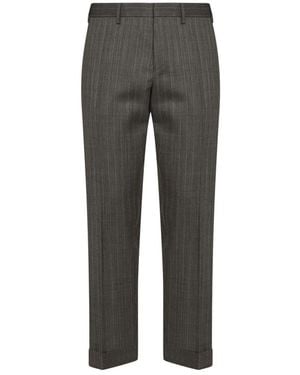 Dries Van Noten Broeken ,Grijs ,Wol Rtw