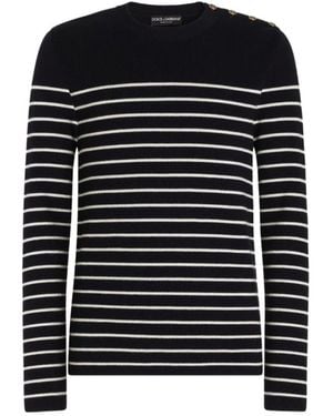 Dolce & Gabbana Long Sleeve T-Shirts - Black