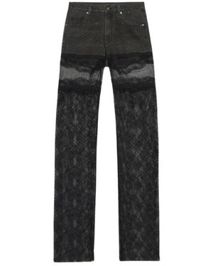 Blumarine Straight Hosen - Schwarz