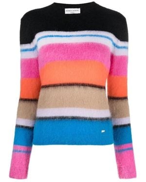 Sonia Rykiel Gestreepte Mohair Trui - Rood