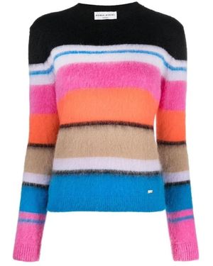 Sonia Rykiel Gestreepte Mohair Trui - Rood