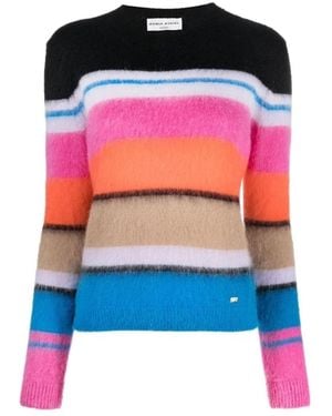 Sonia Rykiel Gestreepte Mohair Trui - Rood