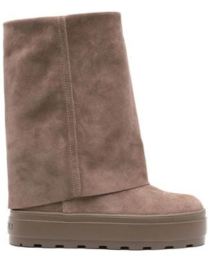 Casadei Schoenen ,Leer Renna Enkellaarsjes - Bruin