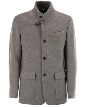 Fay Single-Breasted Coats - Gris