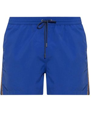 Paul Smith Badeshorts Mit Seitenstreifen - Blau