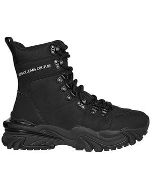 Versace Jeans Couture Lace-Up Boots - Negro