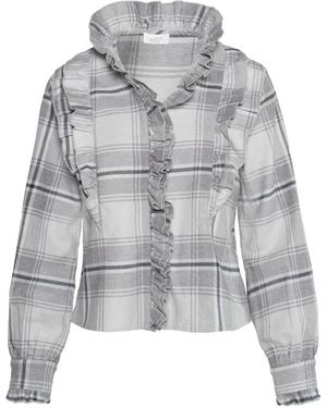 Hèst Grijs Geruite Blouse