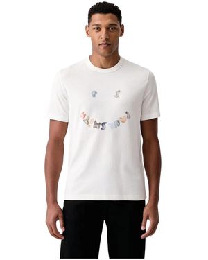 Paul Smith Tops ,Katoen Graphic T-Shirt - Wit