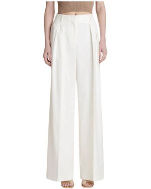 SIMONA CORSELLINI Wide Trousers - White