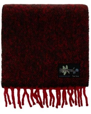 Paul Smith Sjaal Met Geborduurd Logo - Rood
