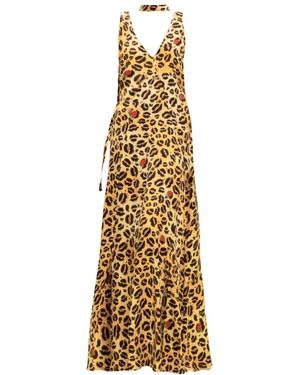 ALESSANDRO ENRIQUEZ Kleedjes ,Veelkleurig ,Maxi Jurk - Metallic