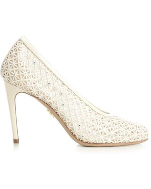 Ferragamo Macramé Pump - Wit