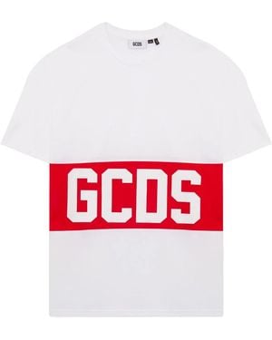 Gcds Logo Band T-Shirt - Rood