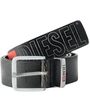 DIESEL B-Biscotto Outline Belt - Zwart