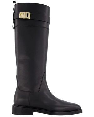 Ferragamo High Boots - Black