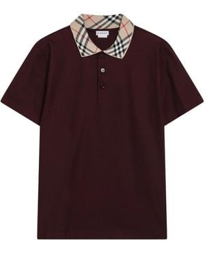 Burberry Polo Shirts - Red