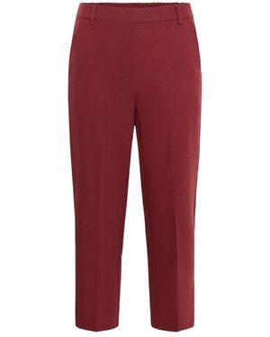 Kaffe Cropped Hosen - Rot