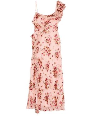 RIXO London Kleedjes ,Veelkleurig ,Leer Ester Jurk - Roze