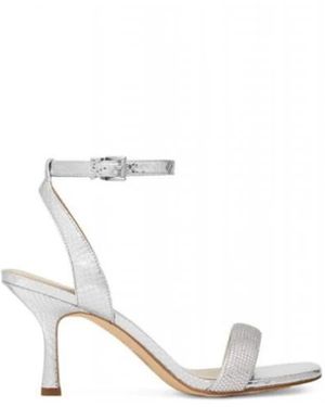 Michael Kors Schoenen ,Grijs ,Leer Carrie Embellished Sandal - Metallic