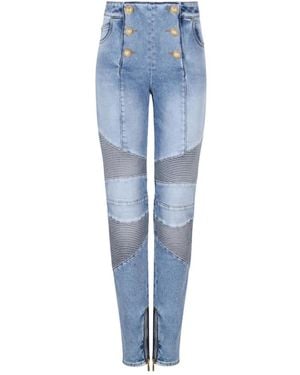 Balmain Slim-Fit Jeans - Blu