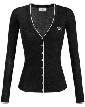 Elisabetta Franchi Cardigans - Negro