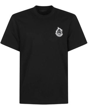 Moncler Tops ,Zwart ,Logo T-Shirt