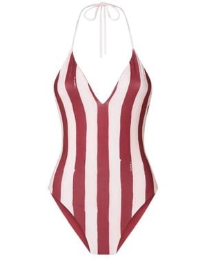 Fendi Badmode ,Roze ,Badpak Uit Één Stuk - Rood