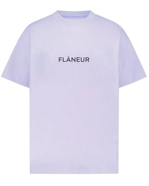 flâneur Lila Box Logo T-Shirt