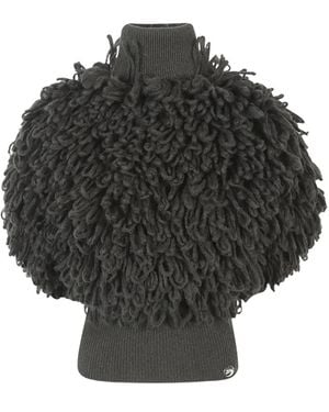 Jean Paul Gaultier High Neck Shortsleeves Pullover - Zwart