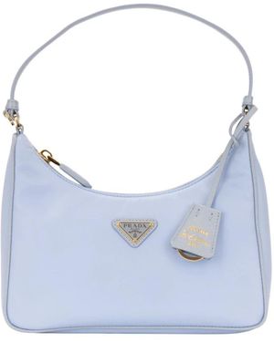 Prada Tassen ,Blauw ,Leer Schoudertassen