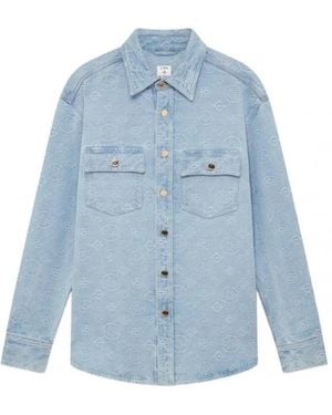 CASABLANCA Denim Shirts - Blu