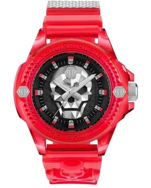 Philipp Plein Orologio the $kull sintetico - Rosso