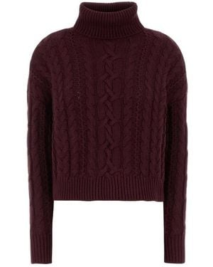 Polo Ralph Lauren Grape Cotton Sweater - Paars