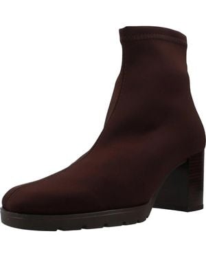Miss Elastic Heeled Boots - Marrón