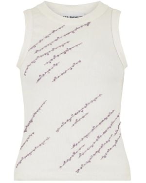 Des Phemmes Sleeveless Tops - Blanco