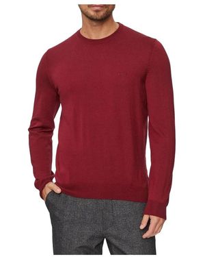 BOSS Round-Neck Knitwear - Red